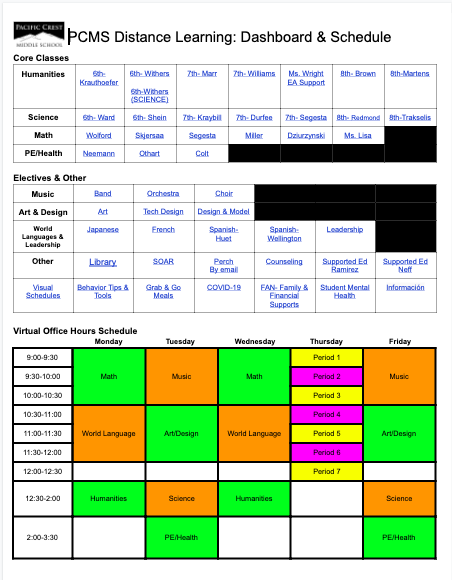 Bend La Pine Schools Classroom Information